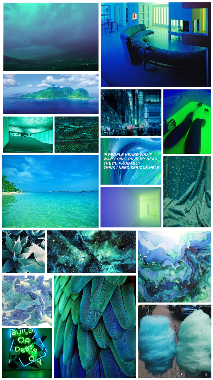 Picturesque Aesthetics — Green and Blue Aesthetic