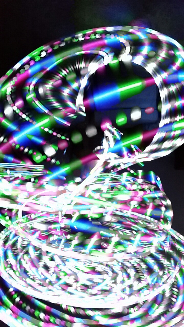 Lotus LED hula hoop - by MoodHoops.com