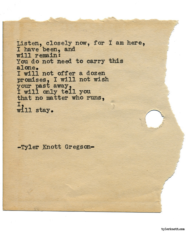 Tyler Knott Gregson — Typewriter Series #1803 by Tyler Knott Gregson...