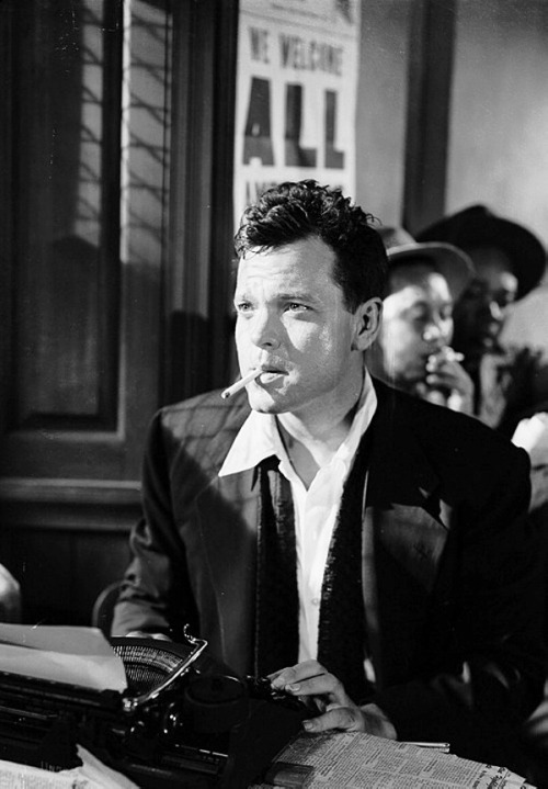 wehadfacesthen:Orson Welles, 1948, in The Lady From Shanghai