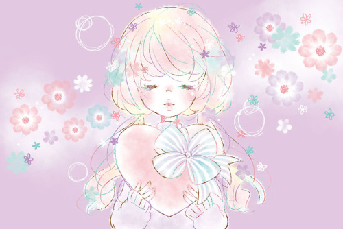 yellow-maiden:Flowery Girls wallpaperFrom an app on the...