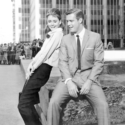 Rare Audrey Hepburn — Audrey Hepburn and George Peppard in New York City...