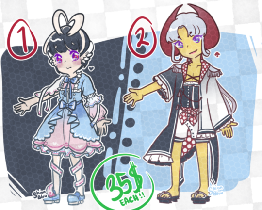 I’m selling them for 35$ Each!!! Please buy them!!! If you wanna buy em please message me or on DM me in discord ( (汐ン ) Shion...