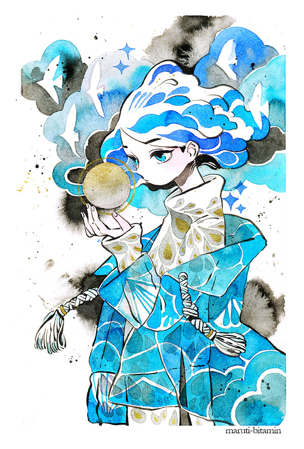 Farrrtiephh — maruti-bitamin: ink + watercolour