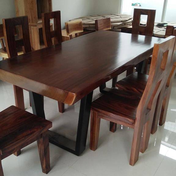 Pusat Mebel Toko Furniture  Set Meja Makan Trembesi 