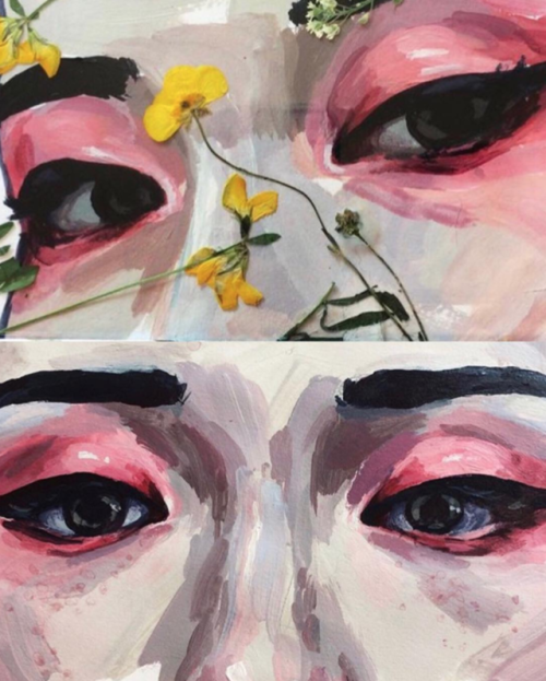 ellysmallwood:Eye studies of Kim