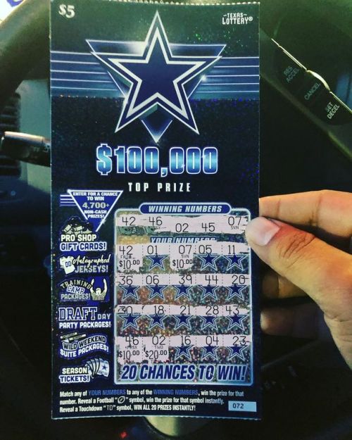 Yea buddy hit 50 on the cowboys ticket #texaslotto #texaslottery...