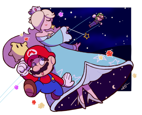 smithiart:Happy 10th anniversary Mario Galaxy!