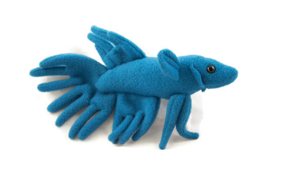 custom betta fish plush