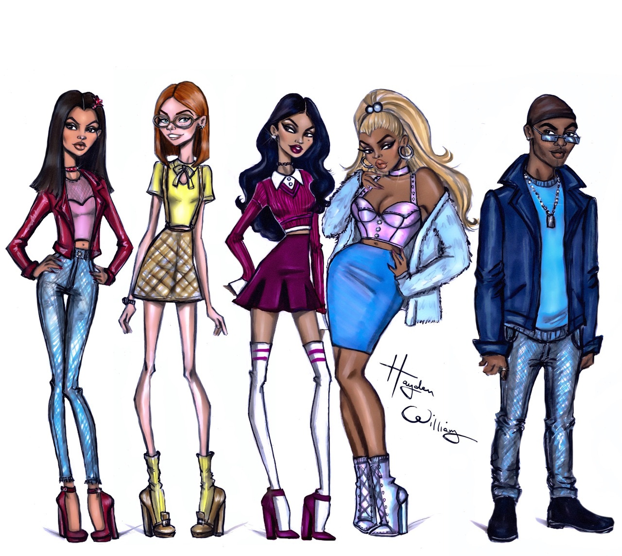 Hayden Williams Fashion Illustrations | The Proud Family: Lacienega ...