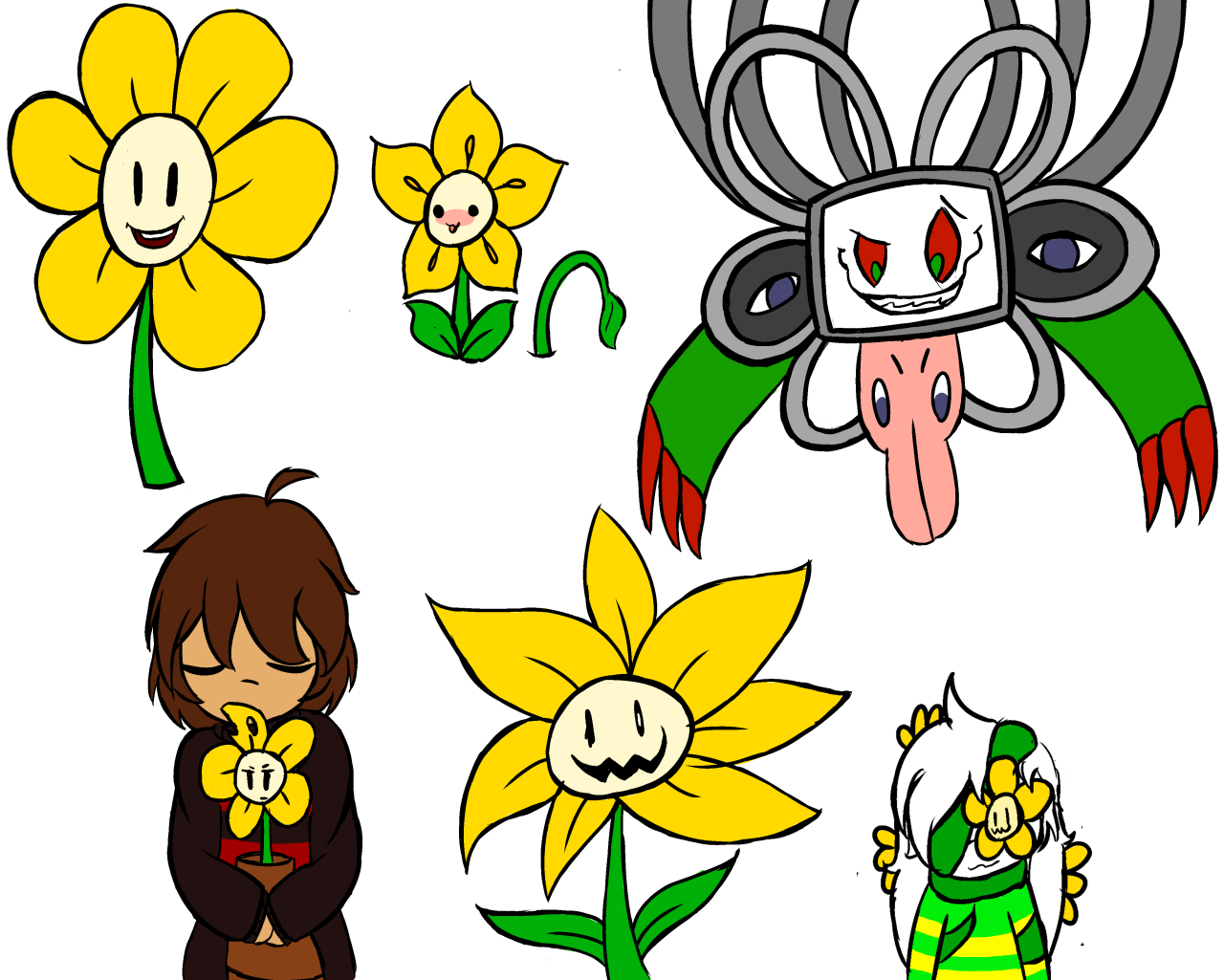 Here are some Floweys for Flowvember (yes I was... 