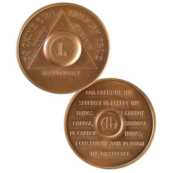 MEDALLION 30 DAY ANNIVERSARY COIN OVEREATERS ANONYMOUS