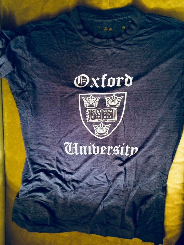 Museum at FIT — Wearing Memories: Oxford University T-Shirt
