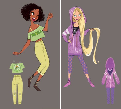 The Princesses from Ralph Breaks the Internet.Character designs...