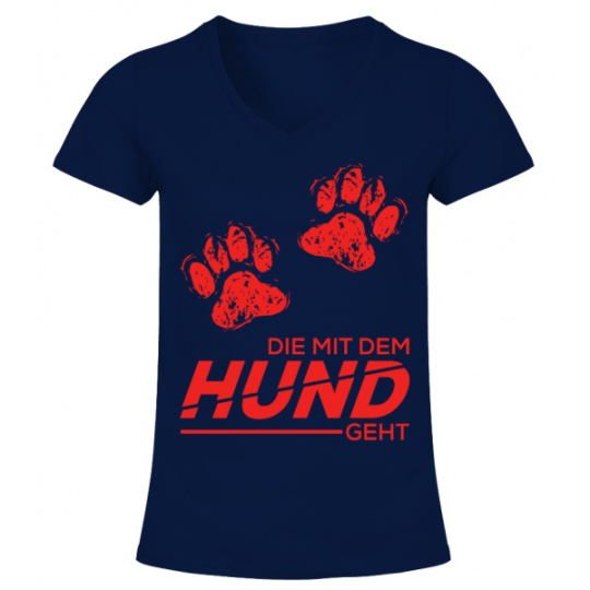 Online Custom T Shirts — Die mit dem Hund geht TShirt