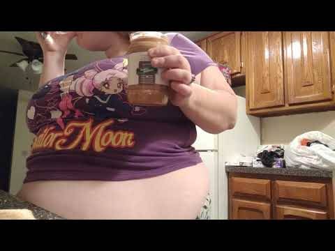 Crysta belly stuffing - 🧡 BBW Messy Fat Fudge Sundae - YouTube.