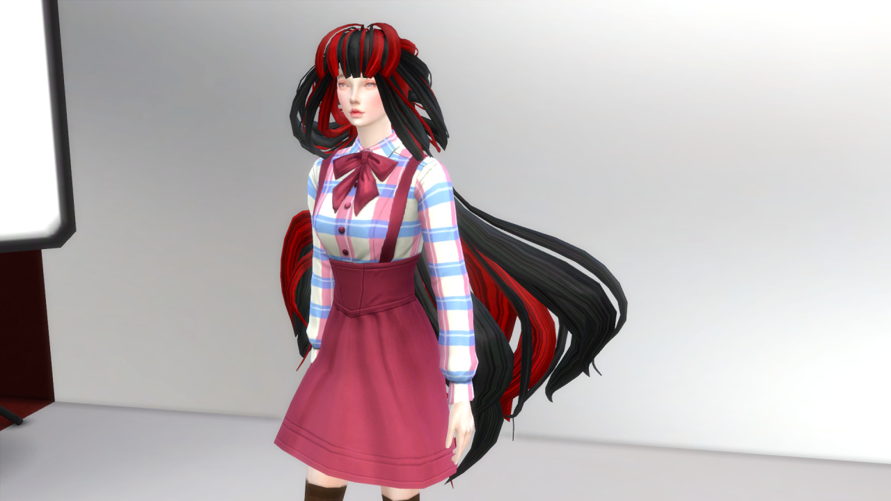 Anime hair 5 - The Sims 4 Download - SimsFinds.com