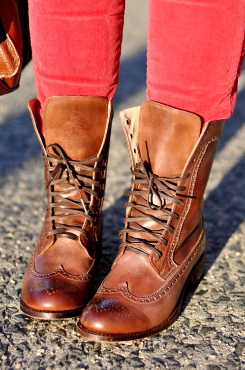 Brown Leather Boots On Tumblr