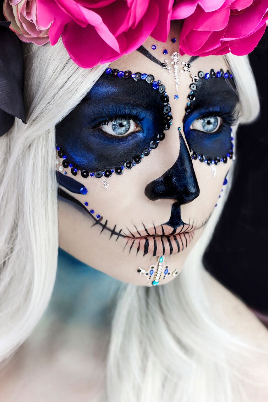 Mexican Sugar Skull Makeup Halloween is a perfect ...