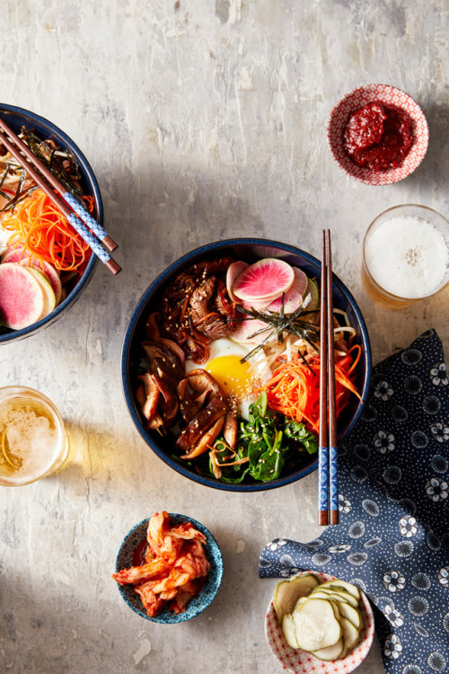 bibimbap egg meat eggs asian korean carrots
