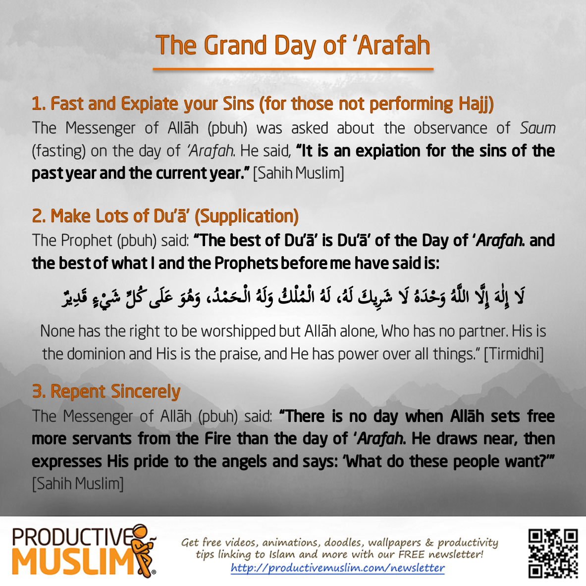 — The 9th day of ‪‎DhulHijjah‬ is the day of...