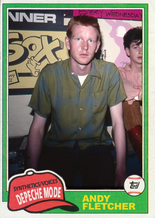 Andy Fletcher 1981 Topps 2020 Rock Hall of Fame Depeche Mode