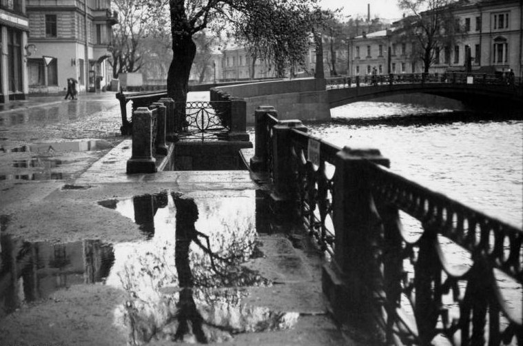 Moika river embankment in Leningrad (1973)