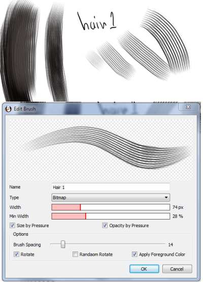 different brushes for firealpaca