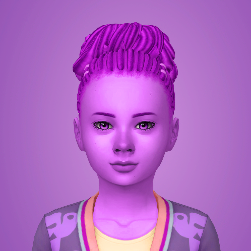 Sims 4 Cc Kids Hair Maxis Match