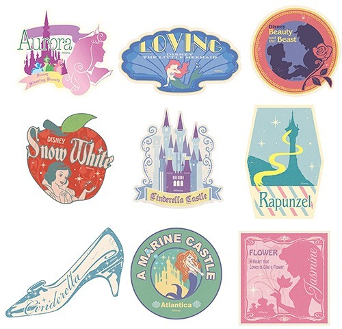 seraphica:Disney Travel Stickers [via]