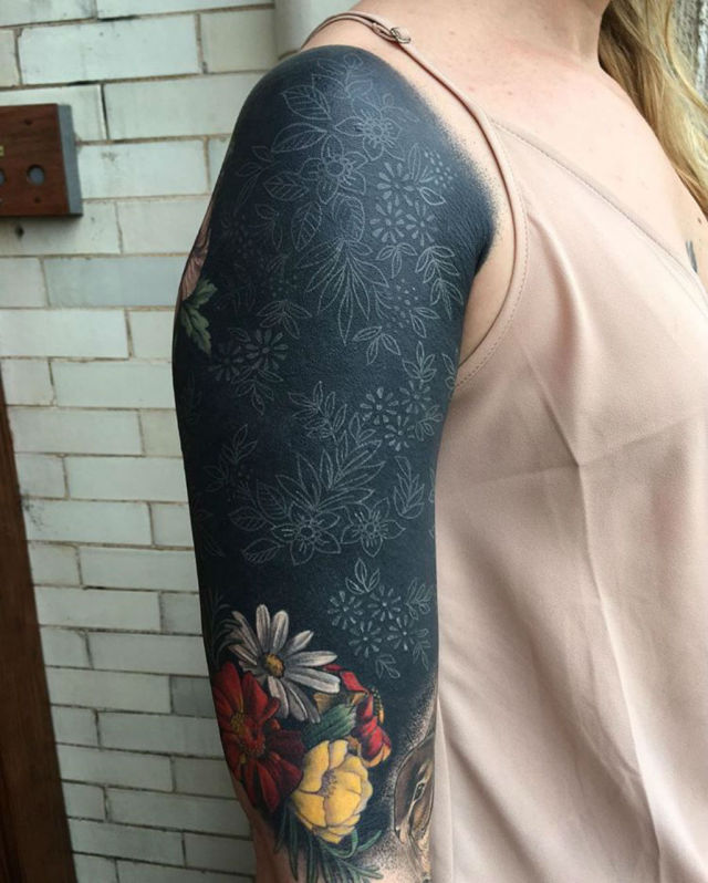 Inside to out thievinggenius Tattoo done by Esther Garcia.