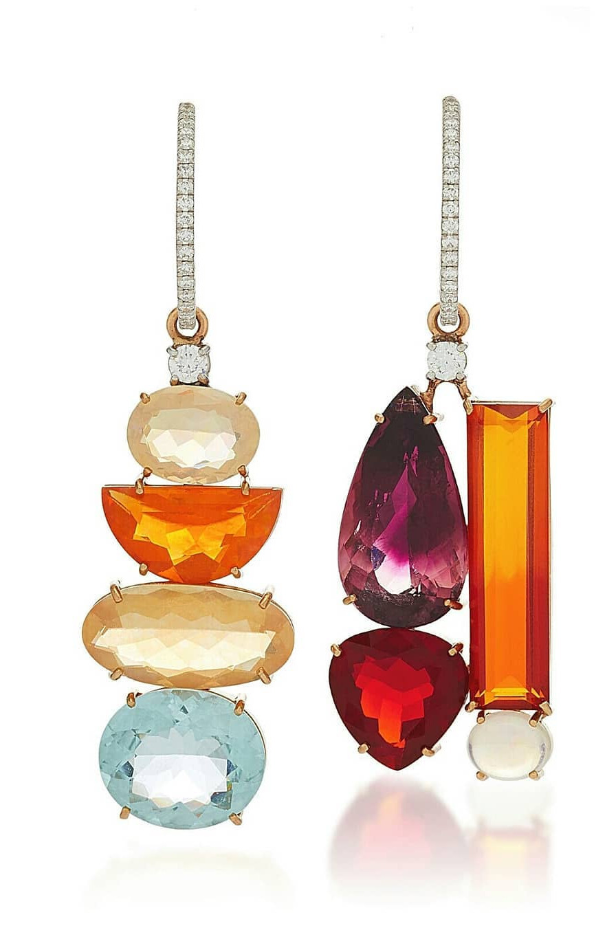 sterling silver, hip hop jewelry, photo, sale, pictures [Jewel of the week] One-of-a-kind vibrant asymmetrical earrings featuring 9.38ct pink tourmaline, 5.38ct aquamarine, 17.18ct fire opal, 2.31ct opal, 0.25ct full-cut white diamonds and 0.55ct pavwhite diamonds, in 18k rose and white gold by Irene Neuwirth. Swipe to see more. .. . . , ireneneuwirth , finejewellery , schmuckblogger , aroundtheworldinluxuryjewelry , jewellery , jewel , jewelsoftheweek , fireopal , pinktourmaline , opal , diamond , rosegold , whitegold , earrings , joias , earringsofinstagram , aquamarine , hautejoaillerie , jewels , highjewellerydream , jewelry , joyer, gem , brincos , aretes , bijoux , earringsaddict , semijoias 