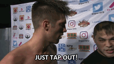 Image result for just tap out taka michinoku gif