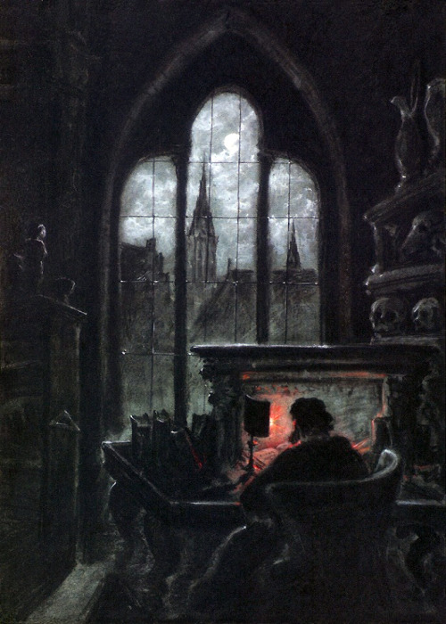 aqua-regia009: Faust In His Study (1852) - Carl Gustav Carus