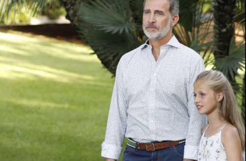 King Felipe, Queen Letizia, Princess Leonor and Infanta Sofia at...