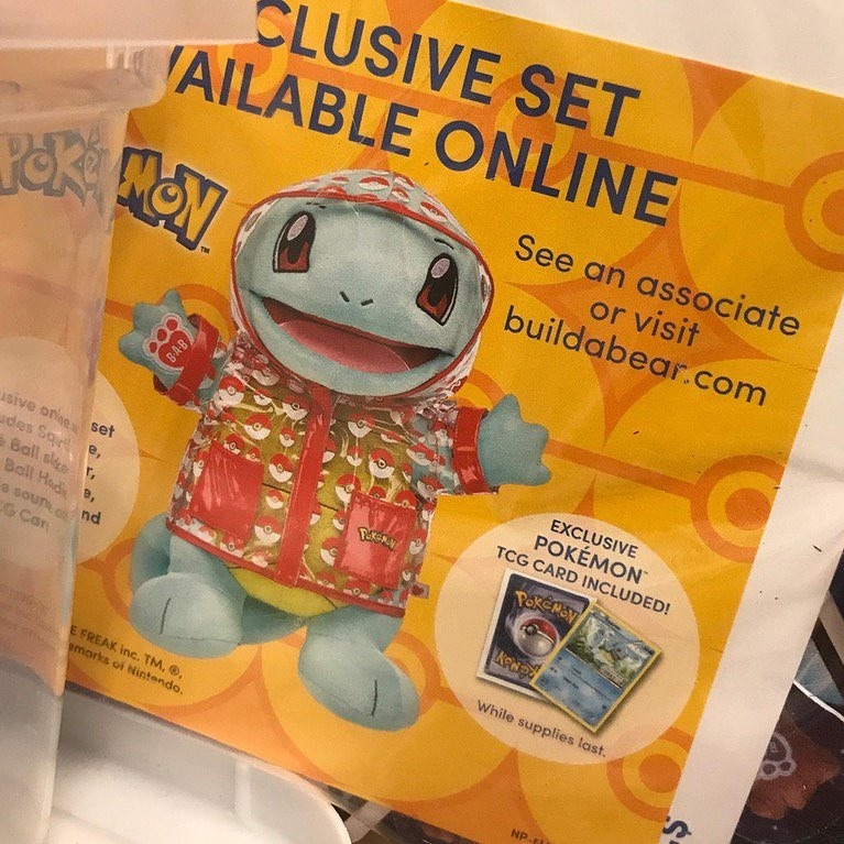 build a bear squirtle card