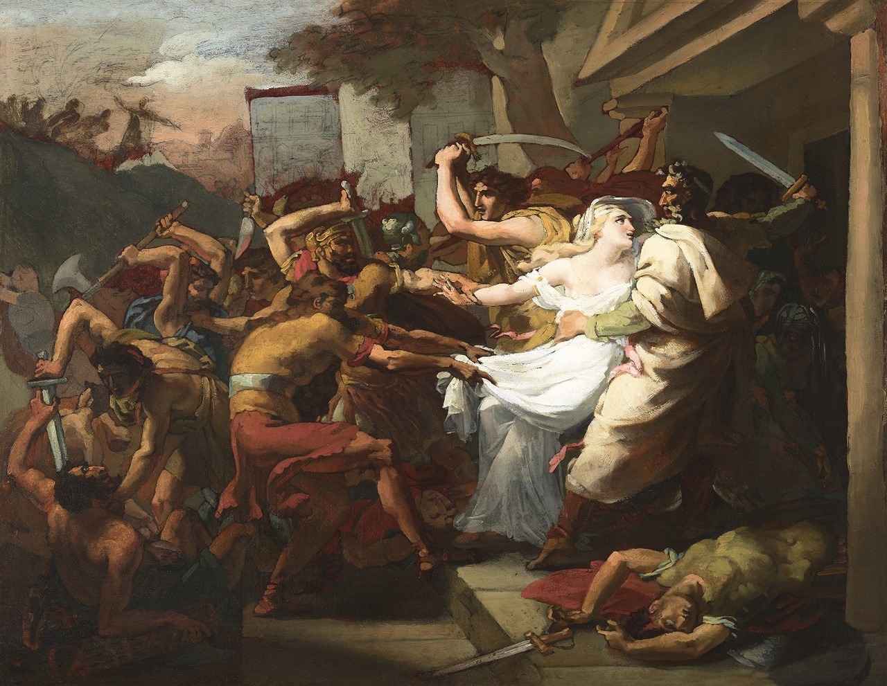 hildegardavon:
“ François Dubois, 1790-1871
The reunion of Menelaus and Helen in Troy, ca.1820, oil, pen and ink on oiled paper laid down on canvas, 44x57 cm
Private Collection
”
