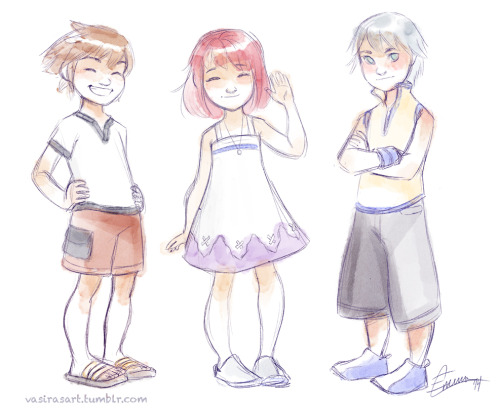 vasirasart:Quick sketch of some KH bbs. Precious children of my...