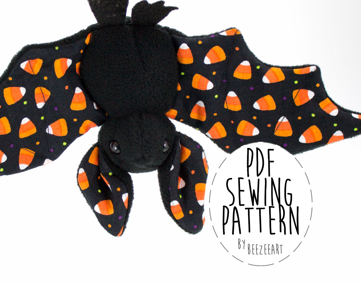 BeeZeeArt - The bat sewing pattern is now available :) (And...