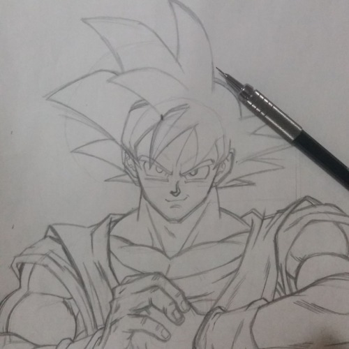 Meu passa tempo. ✏ #Goku#dbs