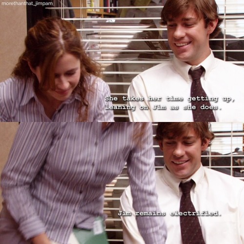 morethanthatfic:Love how this quintessential Jim & Pam scene...