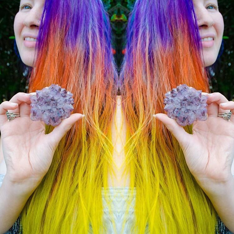 Arctic Fox Hair Color Loving This Unique Color Combo Of Poseidon