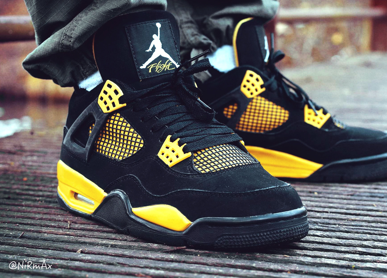 thunder 4s on feet