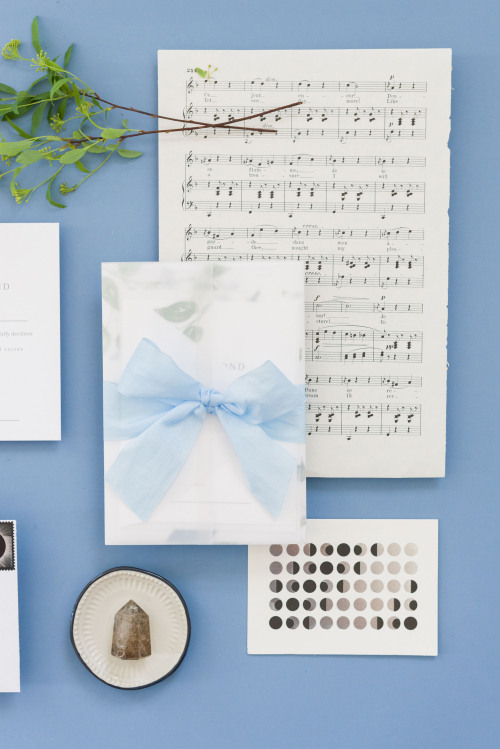 Margaret + Spenser’s soft lunar invitation suite | One and Only Paper Custom Wedding Invitations