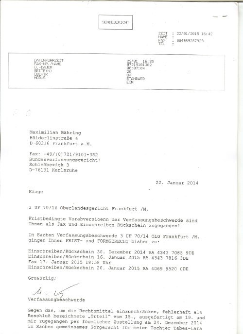 Datierung eines einzigen Papas mit geteiltem Sorgerecht