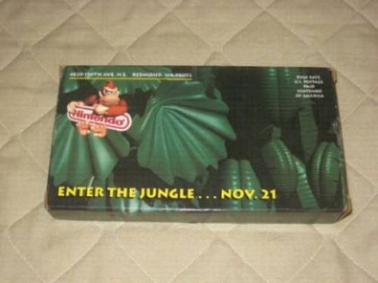 A Donkey Kong Country promotional VHS videocasette from Nintendo Power