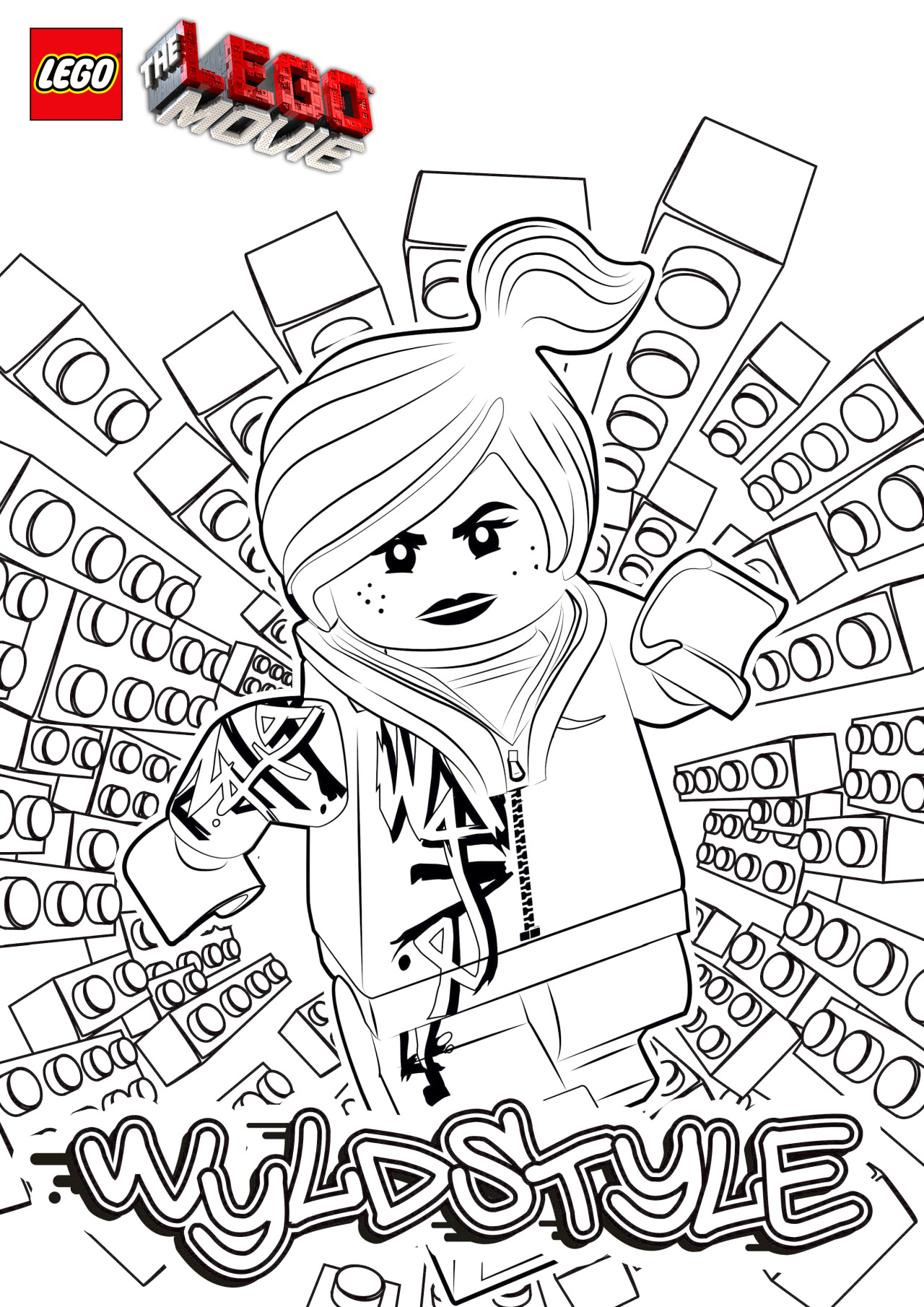 New Lego Movie Characters Coloring Pages for Adult