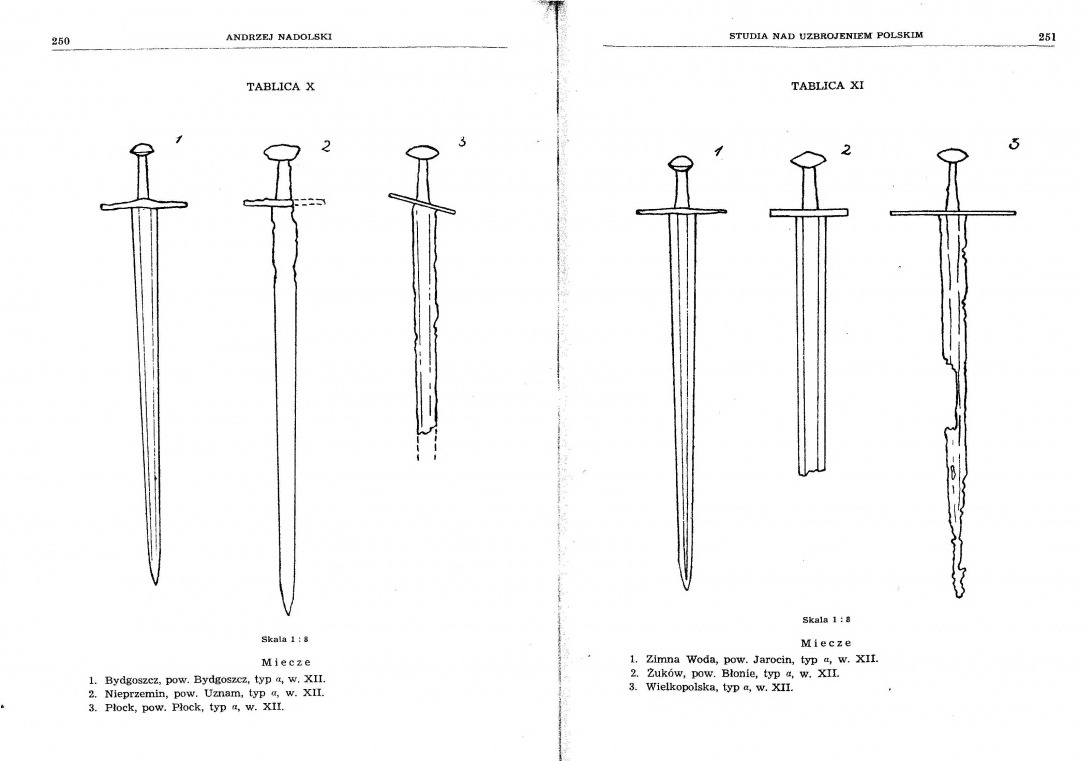 Examples of early medieval swords discovered in... - West Slavs in ...