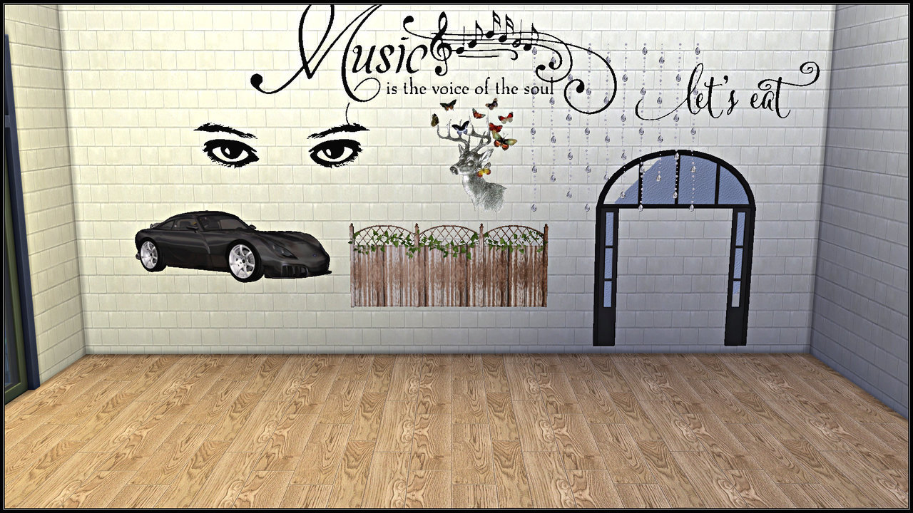 New Wall Deco for your Sims Home!- Wall Decals in... - TaTschu's Sims4-CC