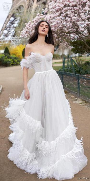 (via Julie Vino 2019 Wedding Dresses — “Paris” Bridal Collection...